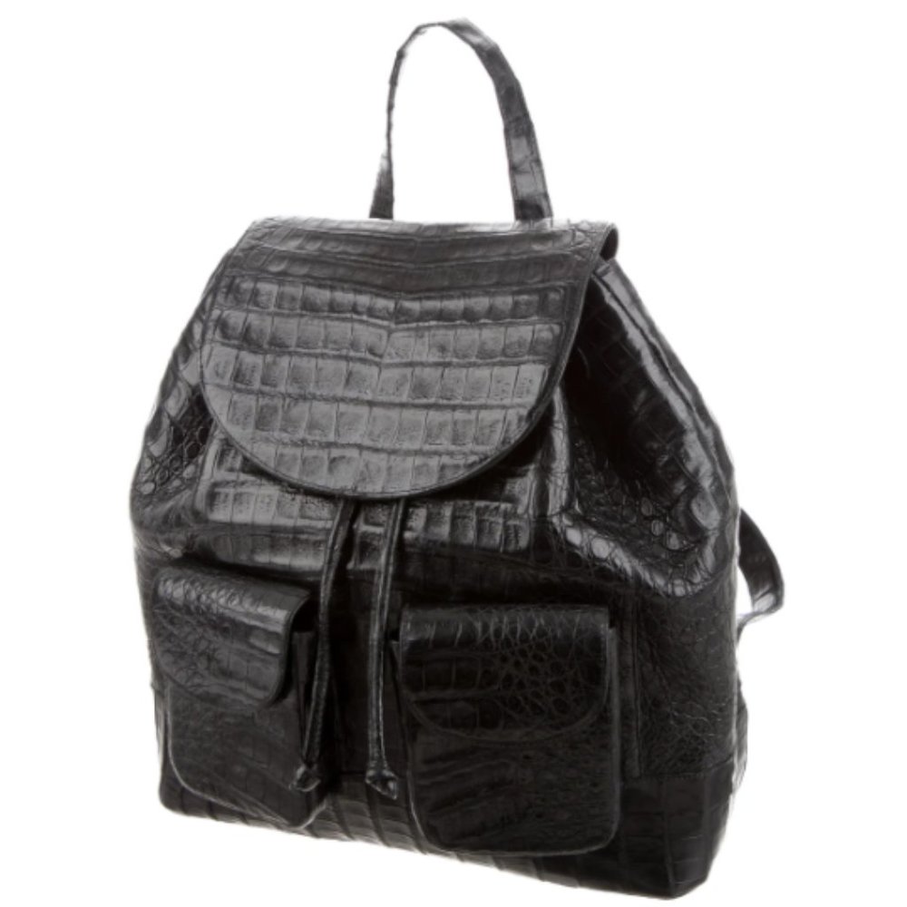 Nancy Gonzalez Crocodile Drawstring Backpack - Picture 2 of 8